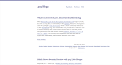 Desktop Screenshot of blog.403labs.com