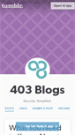 Mobile Screenshot of blog.403labs.com