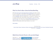 Tablet Screenshot of blog.403labs.com